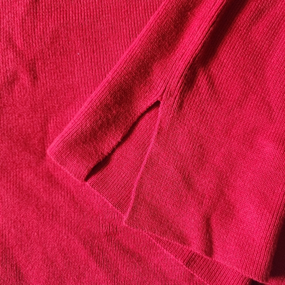 VINTAGE 1980's Hand-Embroidered Christmas Sweater Maurice Sasson MockNeck - Picture 9 of 13